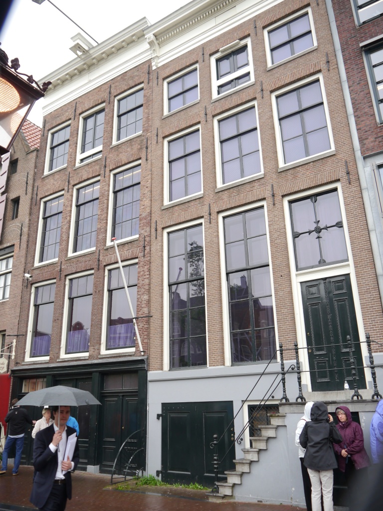The outside of the Anne Frank House. It's so amazing that they lived in the house for so long and weren't detected. Whoever betrayed them is hopefully rotting somewhere.